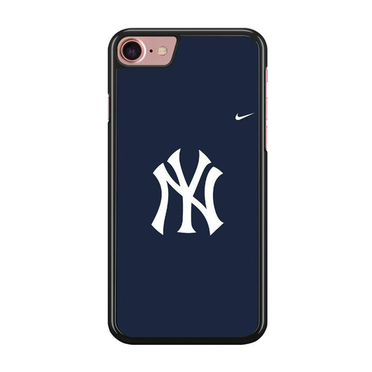 Baseball New York Yankees MLB 002 iPhone SE 2020 Case-Rubber / Black (2D Case)-Xtracase