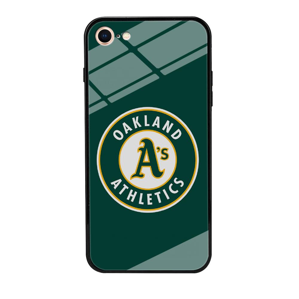 Baseball Oakland Athletics MLB 001 iPhone 7 Case-Tempered Glass Case-Xtracase