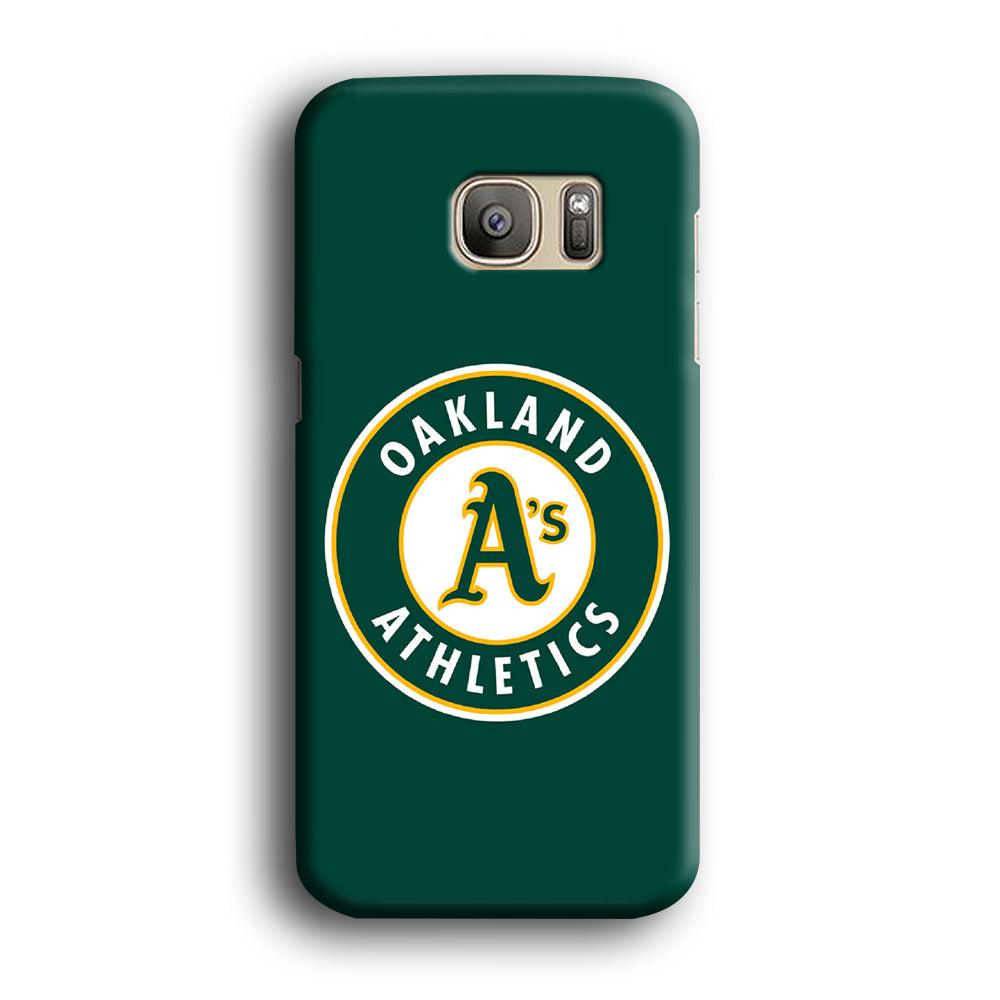 Baseball Oakland Athletics MLB 001 Samsung Galaxy S7 Edge Case-Plastic / Full Wrap (3D Case)-Xtracase