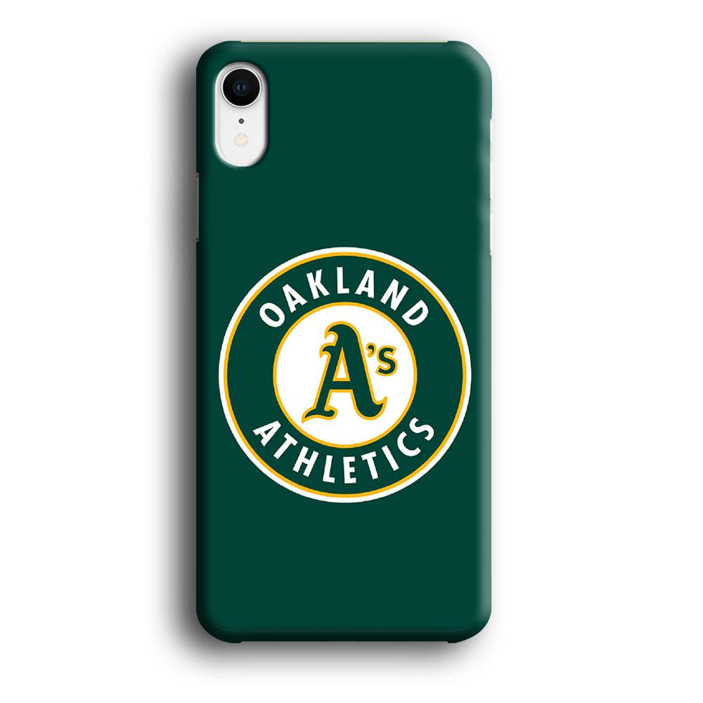 Baseball Oakland Athletics MLB 001 iPhone XR Case-Plastic / Full Wrap (3D Case)-Xtracase