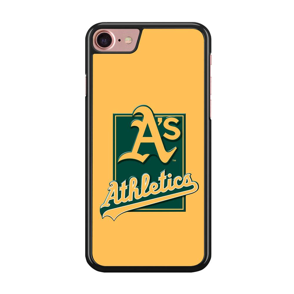 Baseball Oakland Athletics MLB 002 iPhone SE 2020 Case-Rubber / Black (2D Case)-Xtracase