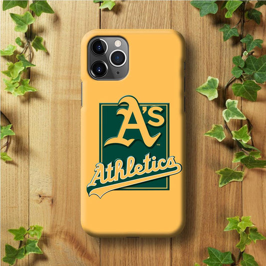 Baseball Oakland Athletics MLB 002 iPhone 11 Pro Max Case-Plastic / Full Wrap (3D Case)-Xtracase