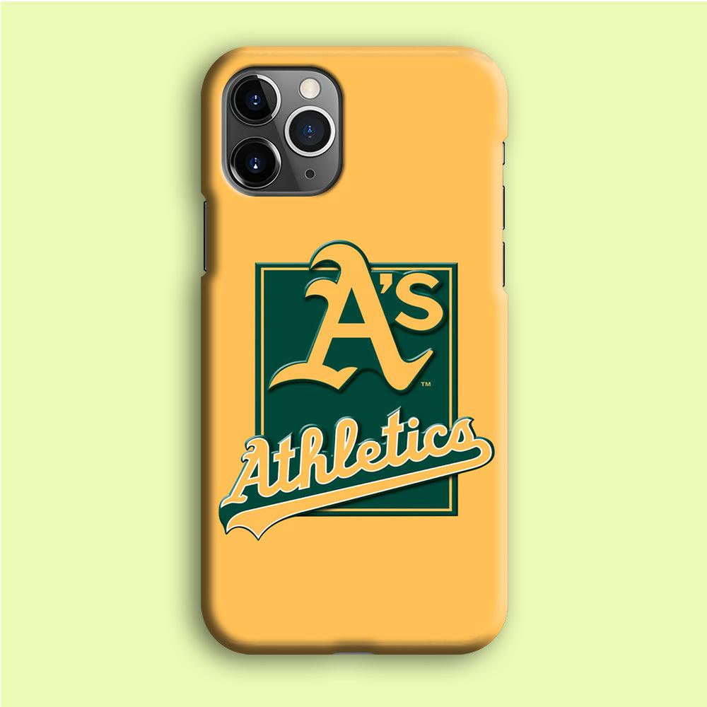 Baseball Oakland Athletics MLB 002 iPhone 12 Pro Max Case-Plastic / Full Wrap (3D Case)-Xtracase