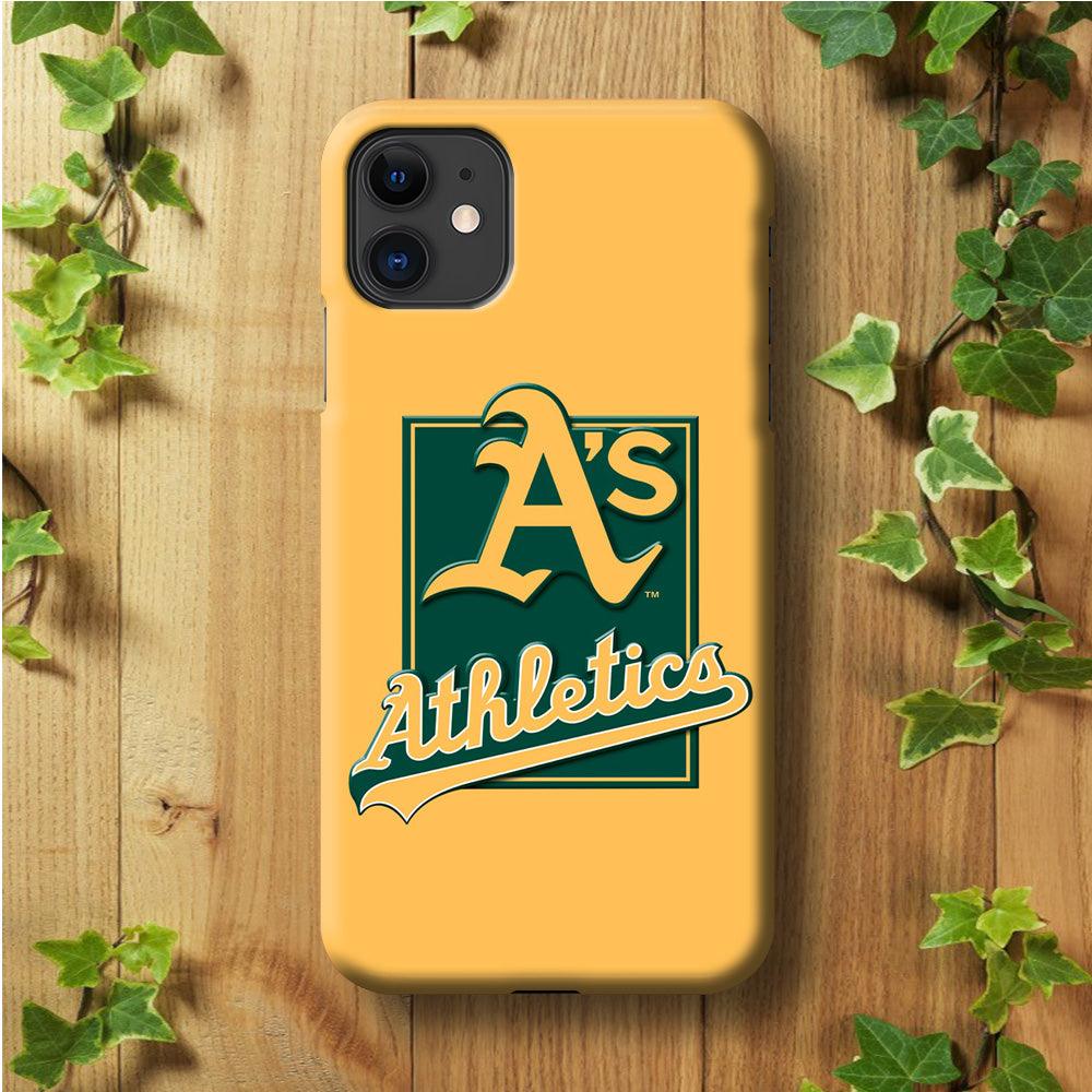 Baseball Oakland Athletics MLB 002 iPhone 11 Case-Plastic / Full Wrap (3D Case)-Xtracase