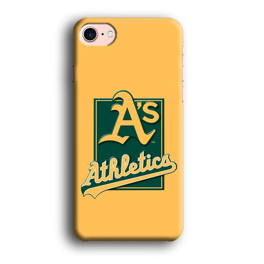 Baseball Oakland Athletics MLB 002 iPhone 8 Case-Plastic / Full Wrap (3D Case)-Xtracase