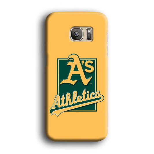 Baseball Oakland Athletics MLB 002 Samsung Galaxy S7 Edge Case-Plastic / Full Wrap (3D Case)-Xtracase