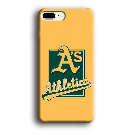 Baseball Oakland Athletics MLB 002 iPhone 8 Plus Case-Plastic / Full Wrap (3D Case)-Xtracase