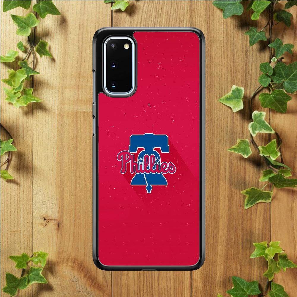 Baseball Philadelphia Phillies MLB 001 Samsung Galaxy S20 Case-Rubber / Black (2D Case)-Xtracase