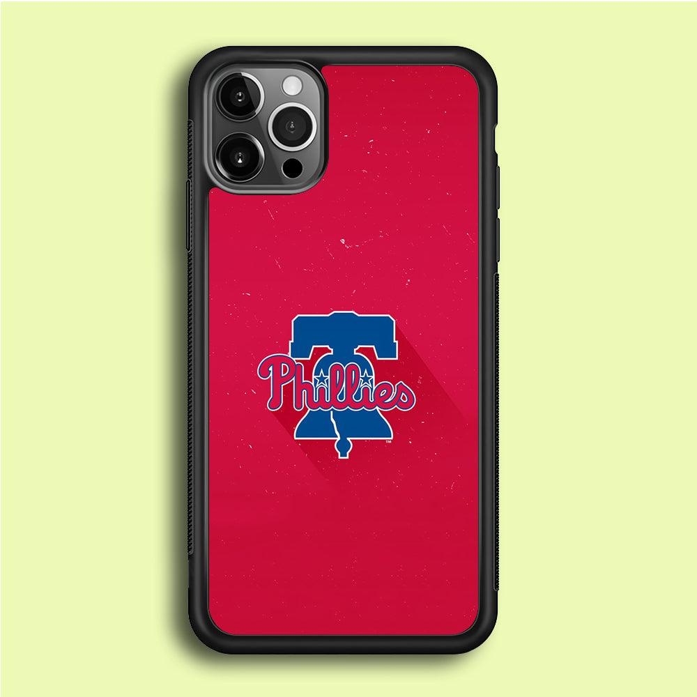 Baseball Philadelphia Phillies MLB 001 iPhone 12 Pro Case-Rubber / Black (2D Case)-Xtracase