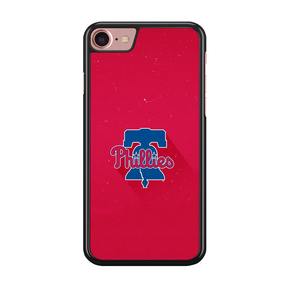 Baseball Philadelphia Phillies MLB 001 iPhone SE 2020 Case-Rubber / Black (2D Case)-Xtracase