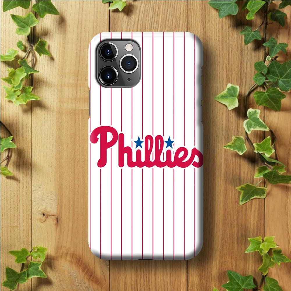 Baseball Philadelphia Phillies MLB 002 iPhone 11 Pro Max Case-Plastic / Full Wrap (3D Case)-Xtracase