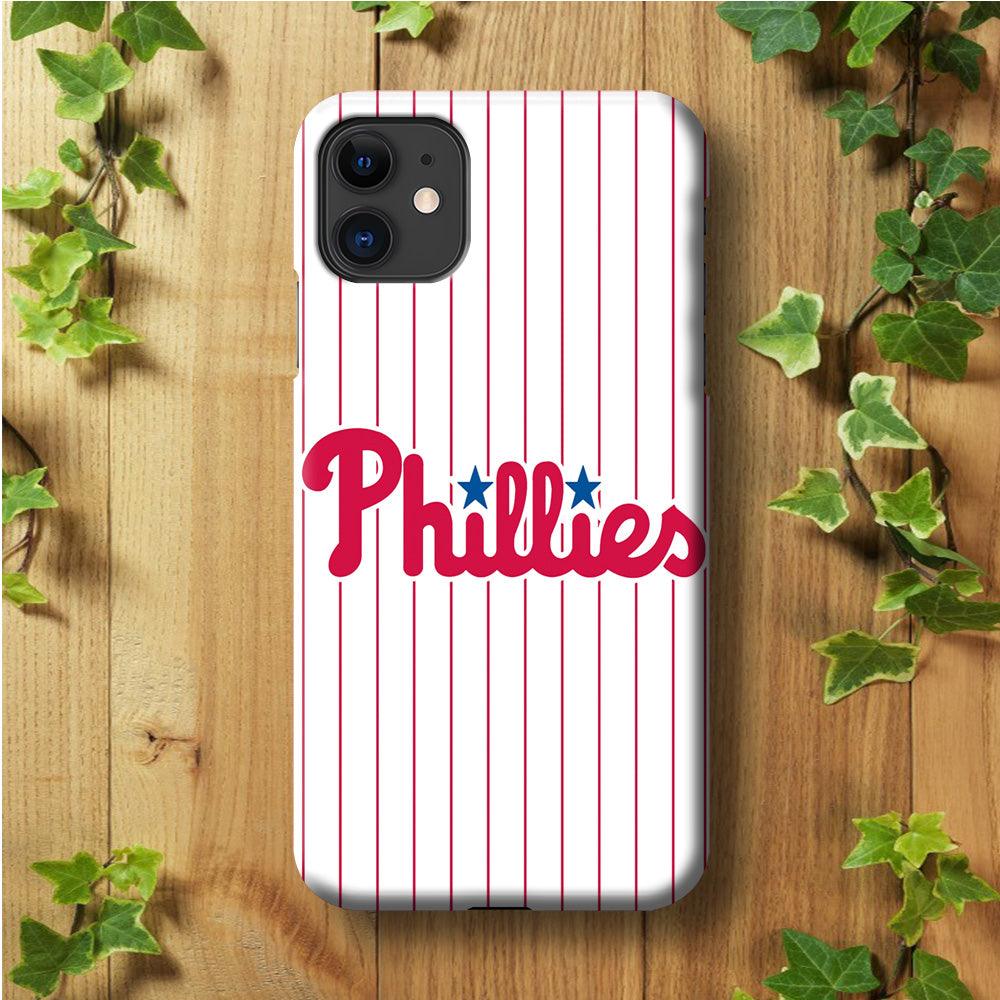 Baseball Philadelphia Phillies MLB 002 iPhone 11 Case-Plastic / Full Wrap (3D Case)-Xtracase