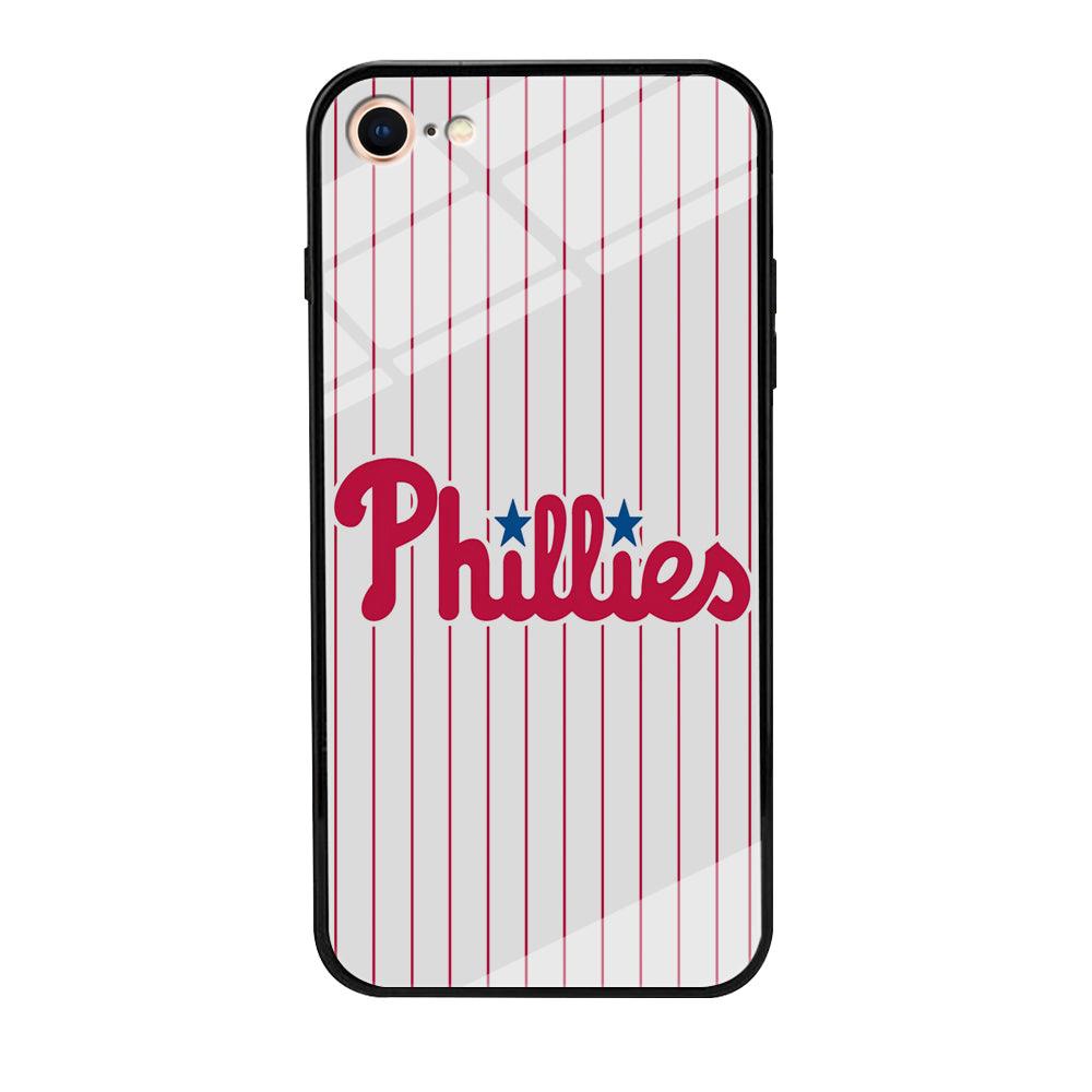 Baseball Philadelphia Phillies MLB 002 iPhone 7 Case-Tempered Glass Case-Xtracase