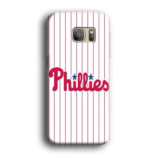 Baseball Philadelphia Phillies MLB 002 Samsung Galaxy S7 Edge Case-Plastic / Full Wrap (3D Case)-Xtracase