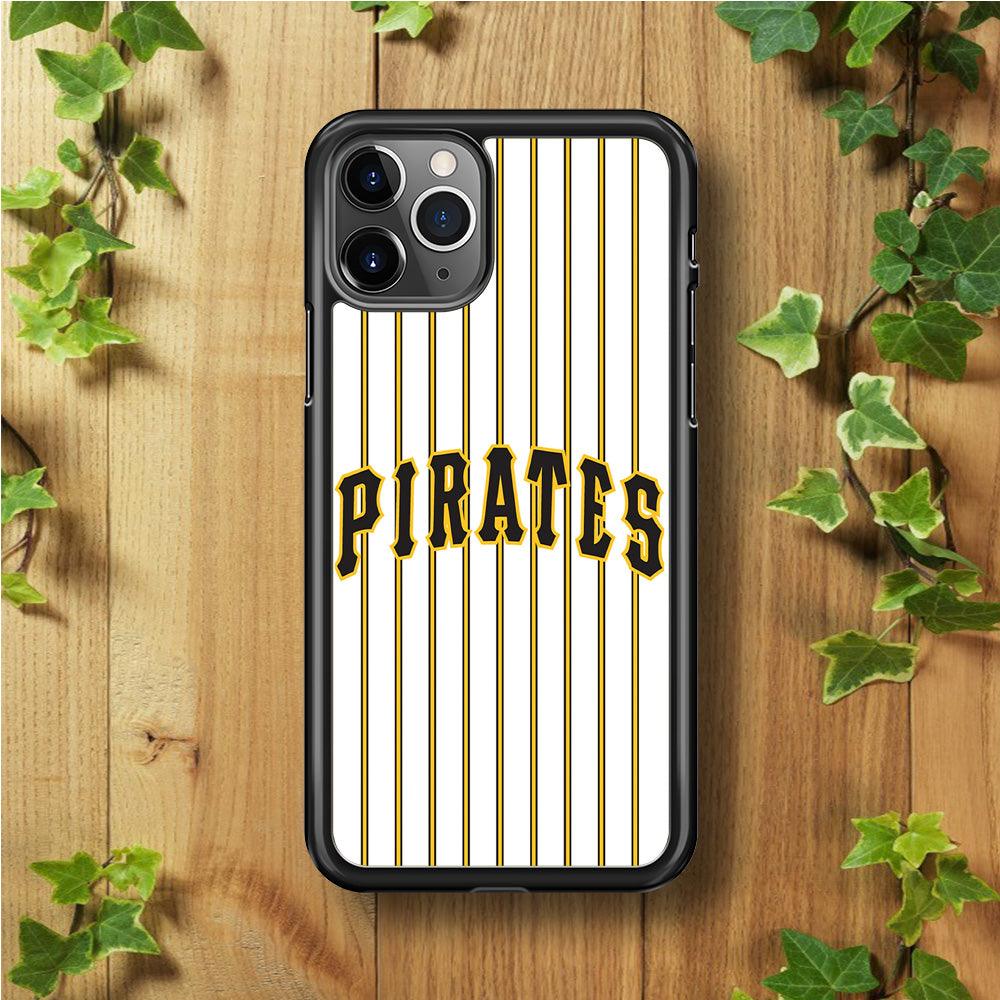 Baseball Pittsburgh Pirates MLB 001 iPhone 11 Pro Max Case-Rubber / Black (2D Case)-Xtracase