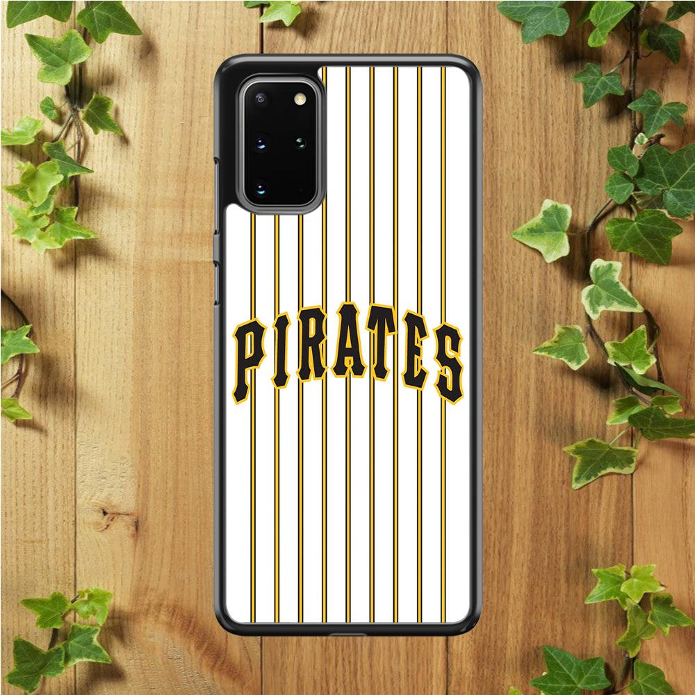 Baseball Pittsburgh Pirates MLB 001 Samsung Galaxy S20 Plus Case-Rubber / White (2D Case)-Xtracase