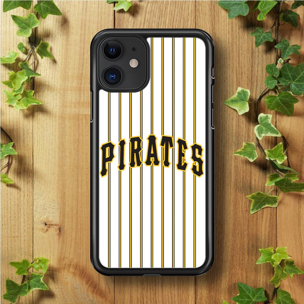 Baseball Pittsburgh Pirates MLB 001 iPhone 11 Case-Rubber / Black (2D Case)-Xtracase