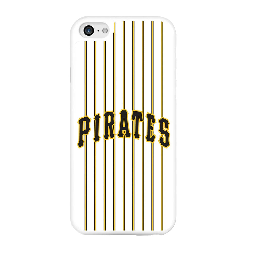 Baseball Pittsburgh Pirates MLB 001 iPhone 6 Plus | 6s Plus Case-Rubber / White (2D Case)-Xtracase