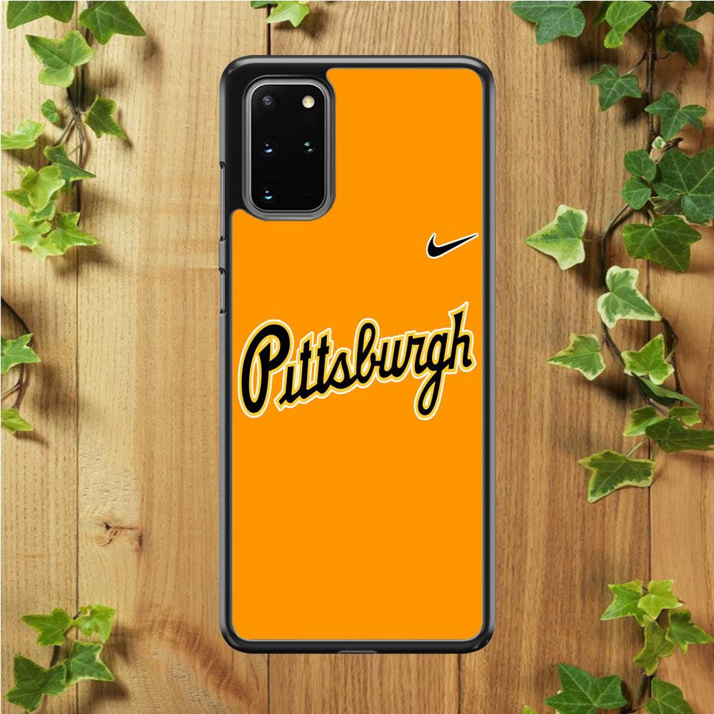 Baseball Pittsburgh Pirates MLB 002 Samsung Galaxy S20 Plus Case-Rubber / White (2D Case)-Xtracase