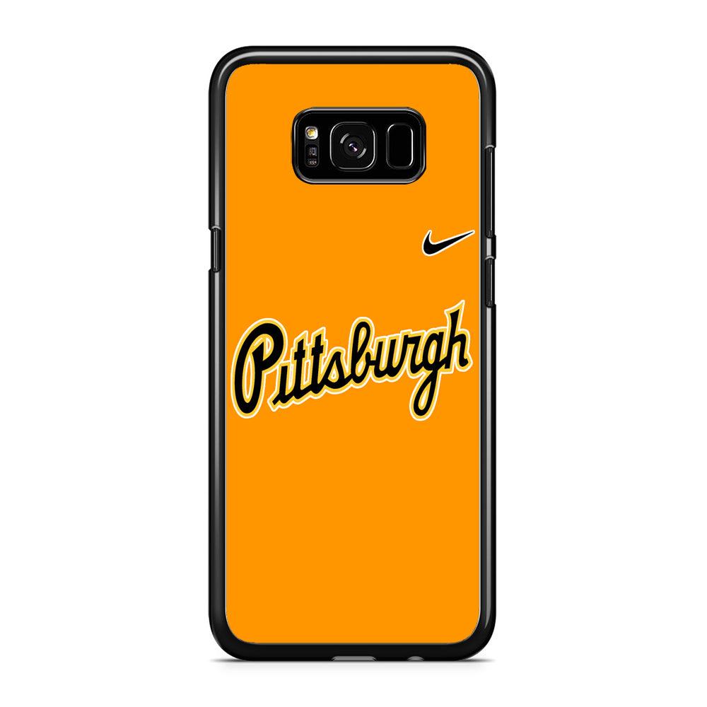 Baseball Pittsburgh Pirates MLB 002 Samsung Galaxy S8 Plus Case-Rubber / Black (2D Case)-Xtracase