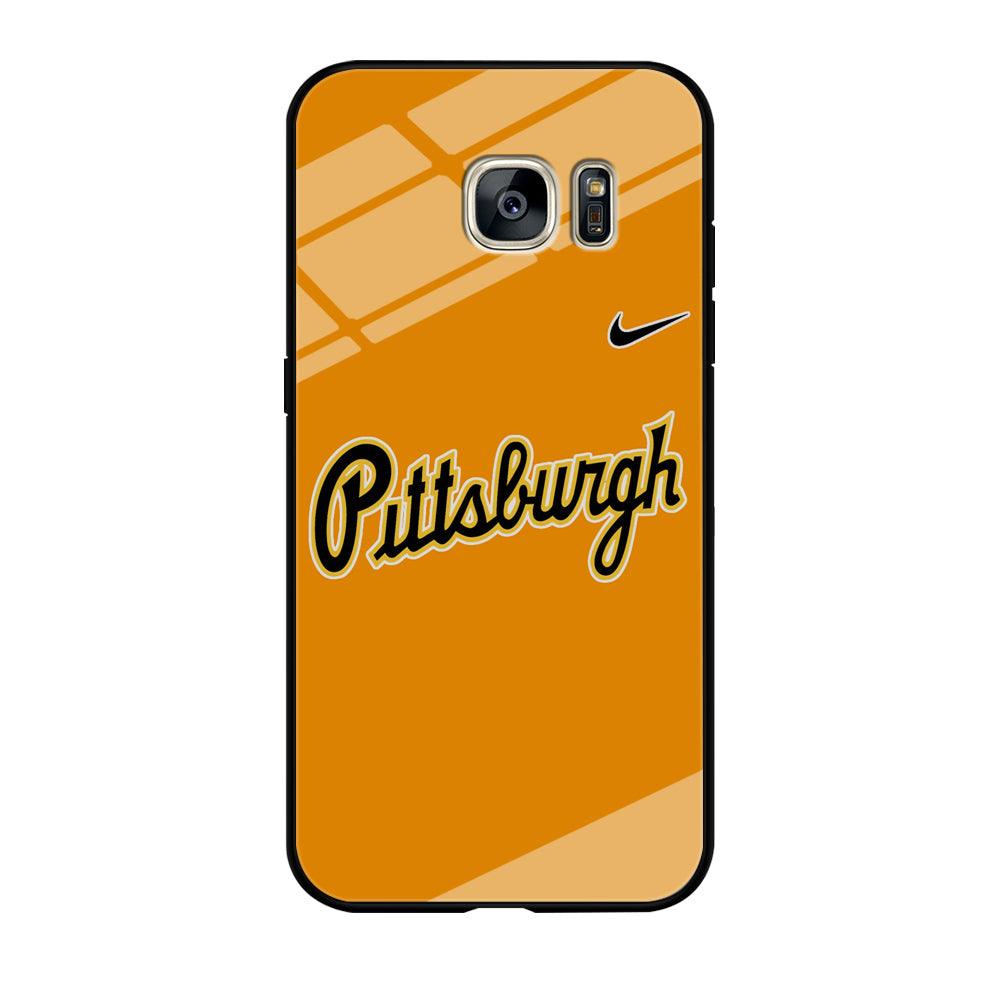 Baseball Pittsburgh Pirates MLB 002 Samsung Galaxy S7 Edge Case-Tempered Glass Case-Xtracase