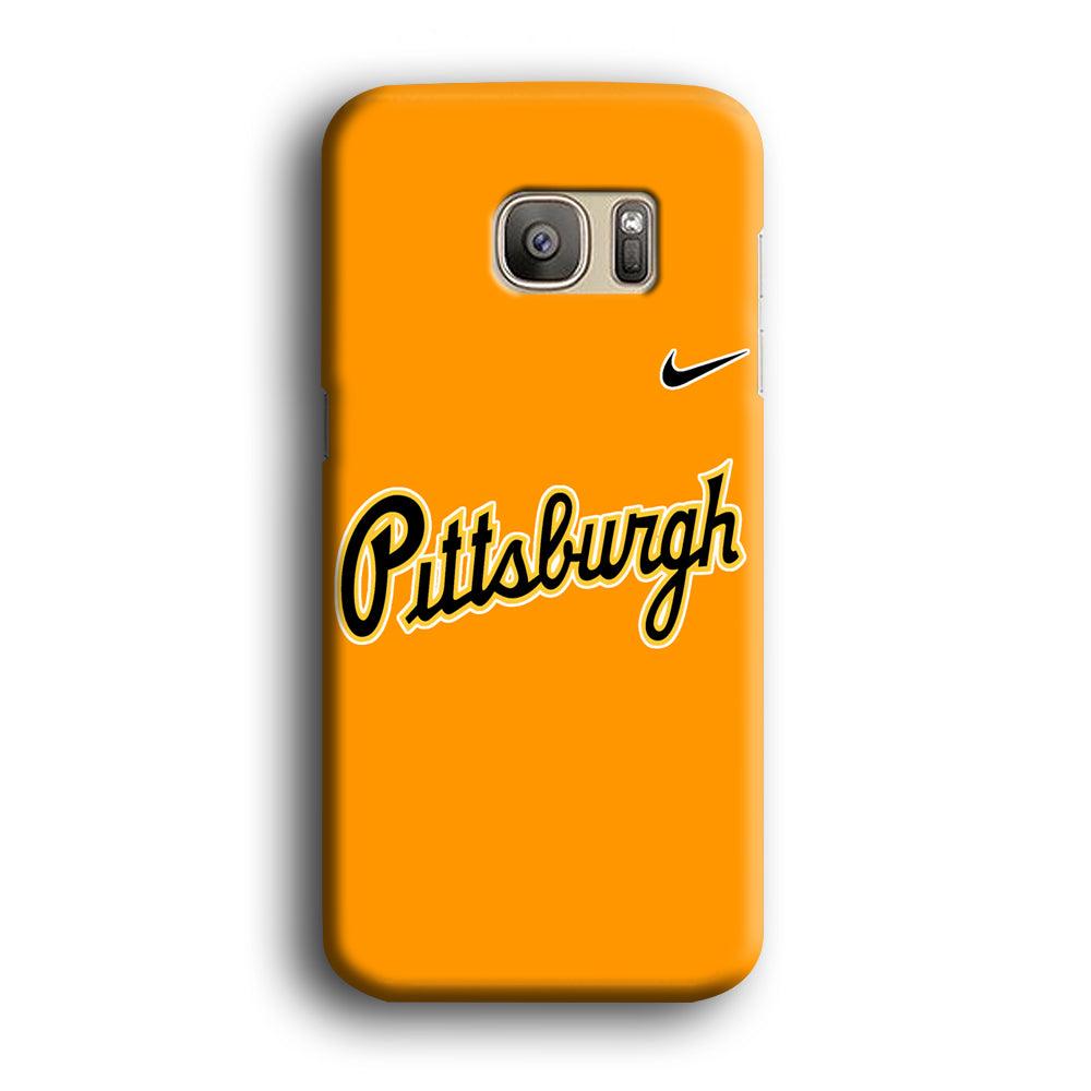 Baseball Pittsburgh Pirates MLB 002 Samsung Galaxy S7 Edge Case-Plastic / Full Wrap (3D Case)-Xtracase