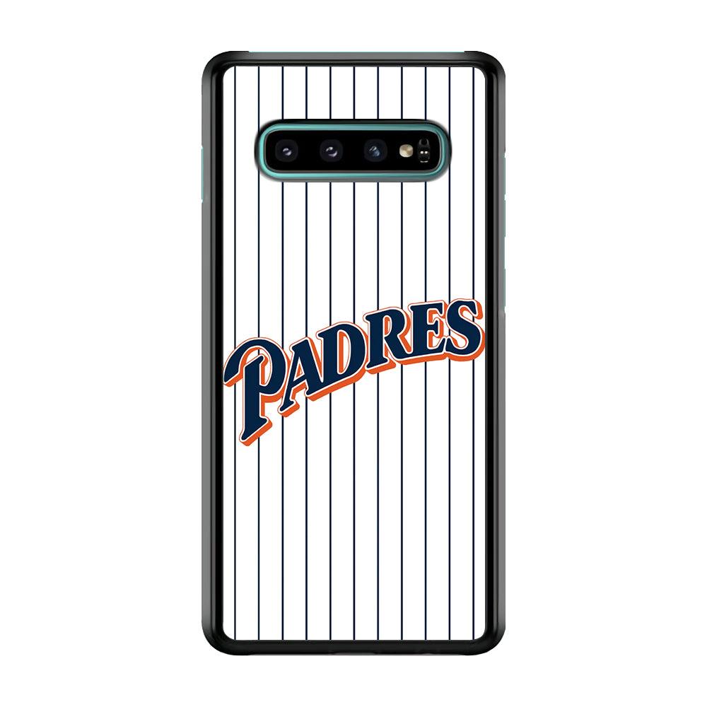 Baseball San Diego Padres MLB 001 Samsung Galaxy S10 Case-Plastic / Full Wrap (3D Case)-Xtracase