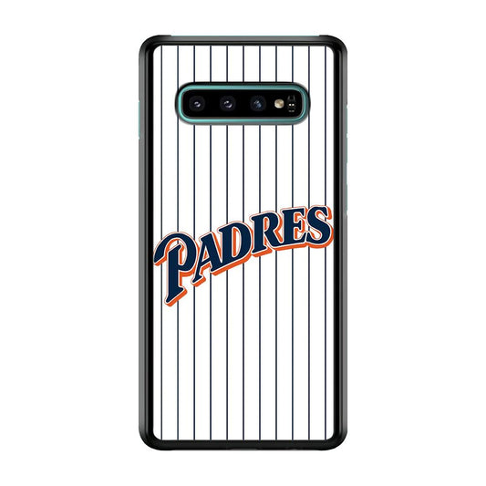Baseball San Diego Padres MLB 001 Samsung Galaxy S10 Case-Plastic / Full Wrap (3D Case)-Xtracase