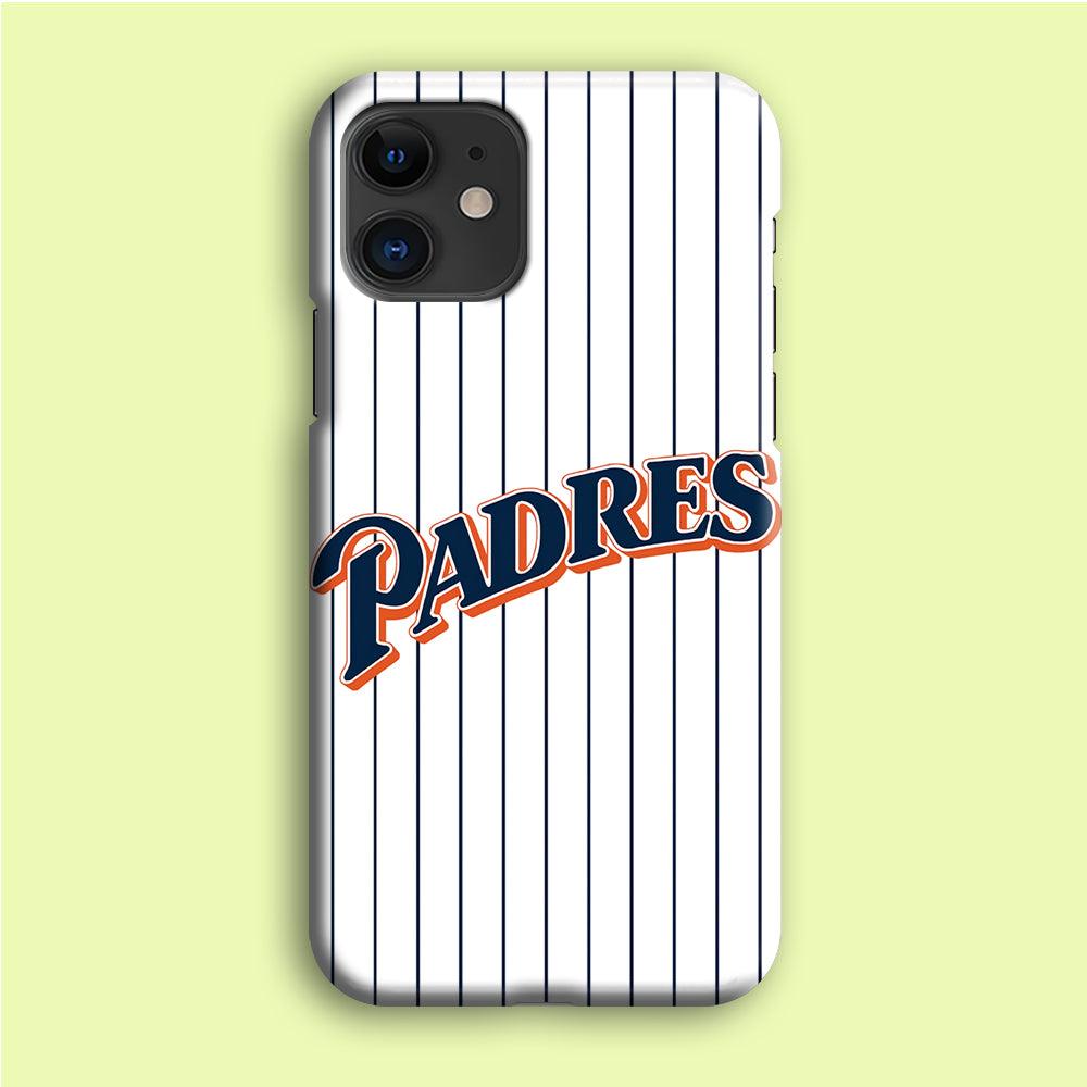 Baseball San Diego Padres MLB 001 iPhone 12 Case-Plastic / Full Wrap (3D Case)-Xtracase