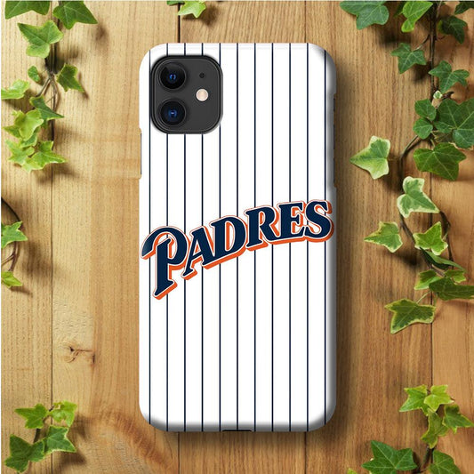 Baseball San Diego Padres MLB 001 iPhone 11 Case-Plastic / Full Wrap (3D Case)-Xtracase