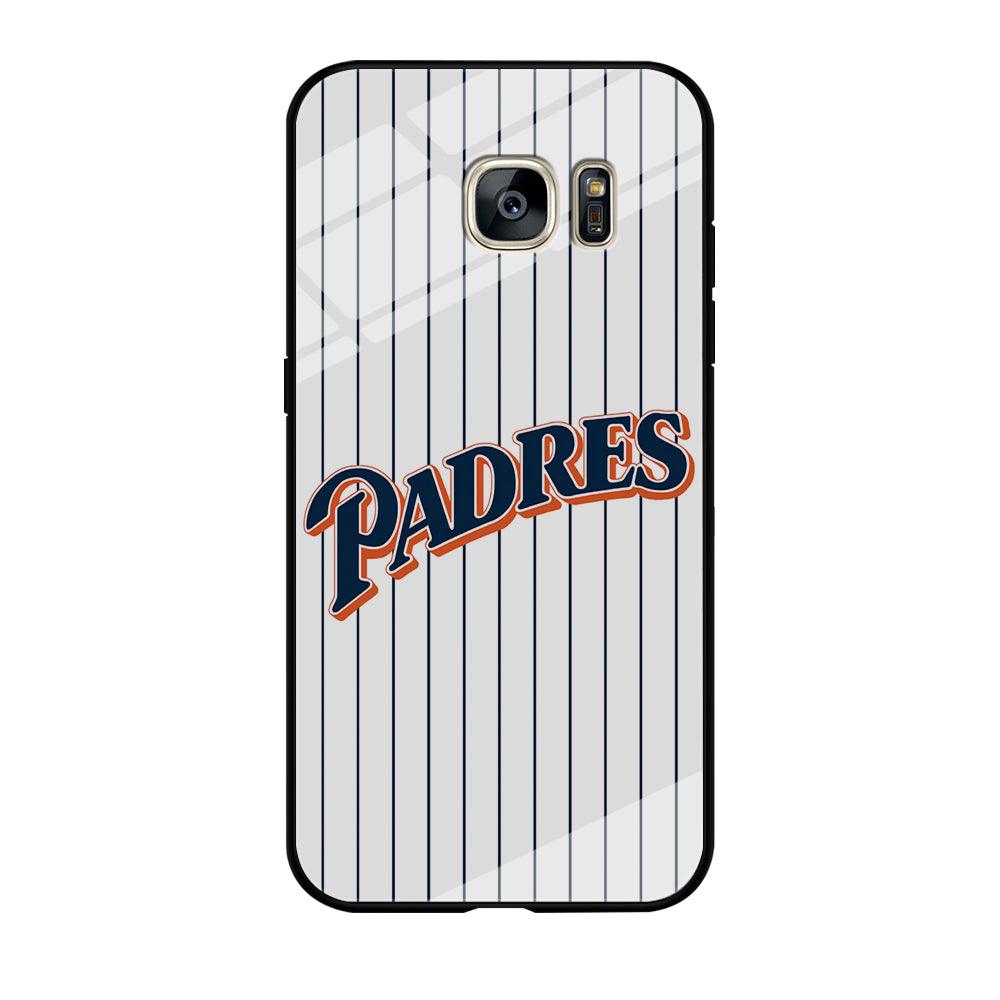 Baseball San Diego Padres MLB 001 Samsung Galaxy S7 Edge Case-Tempered Glass Case-Xtracase