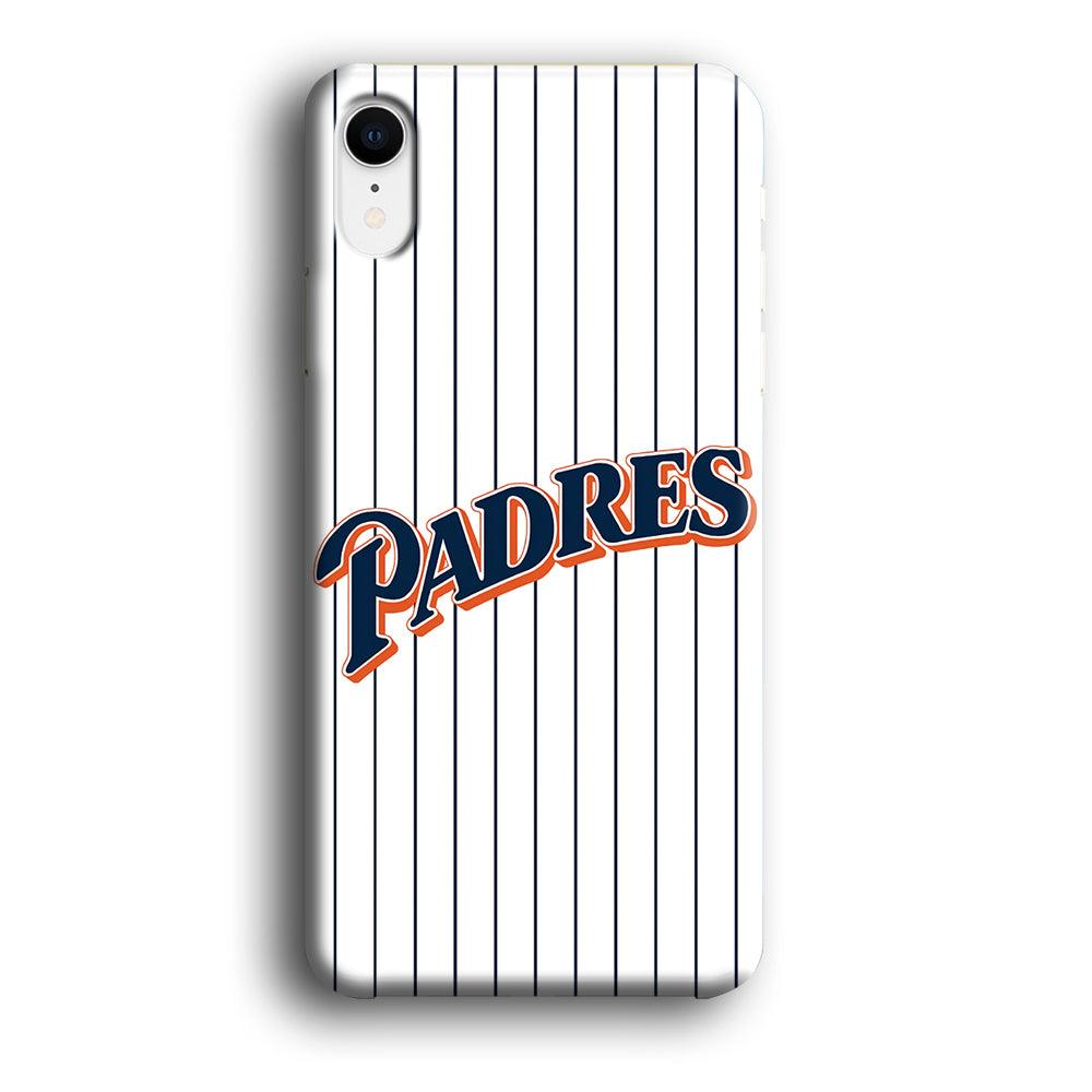 Baseball San Diego Padres MLB 001 iPhone XR Case-Plastic / Full Wrap (3D Case)-Xtracase
