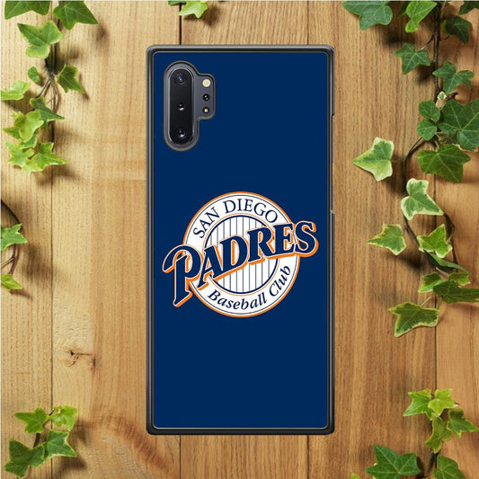 Baseball San Diego Padres MLB 002 Samsung Galaxy Note 10 Plus Case-Rubber / White (2D Case)-Xtracase