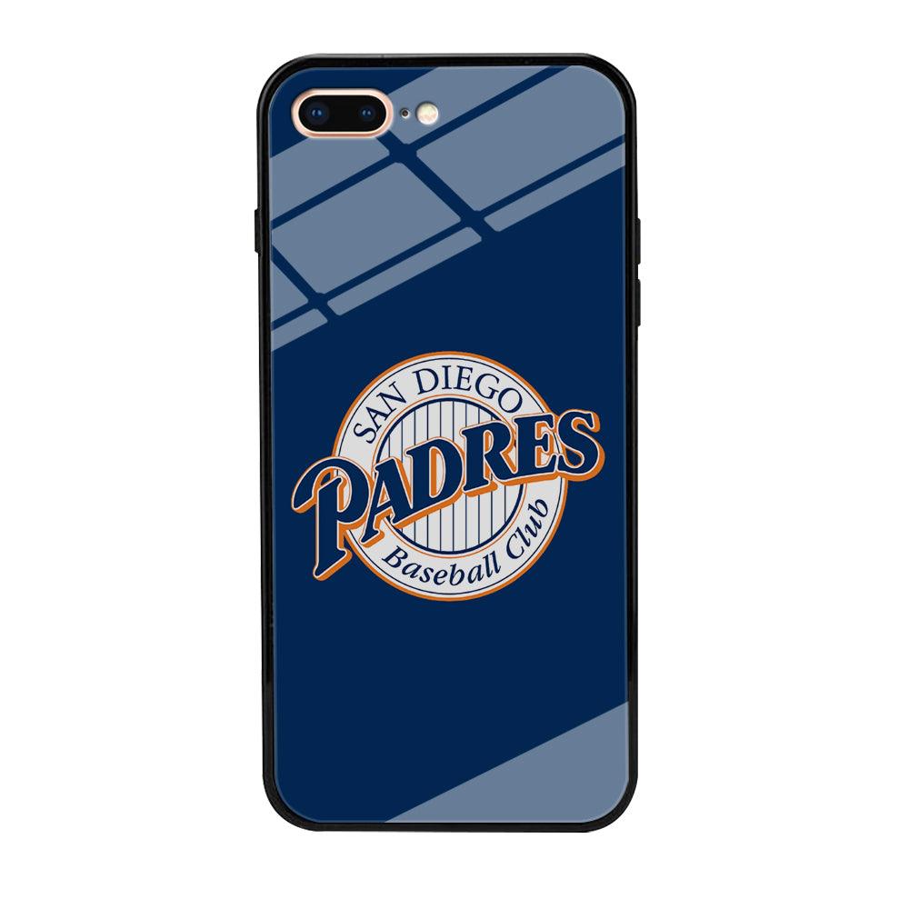 Baseball San Diego Padres MLB 002 iPhone 8 Plus Case-Tempered Glass Case-Xtracase
