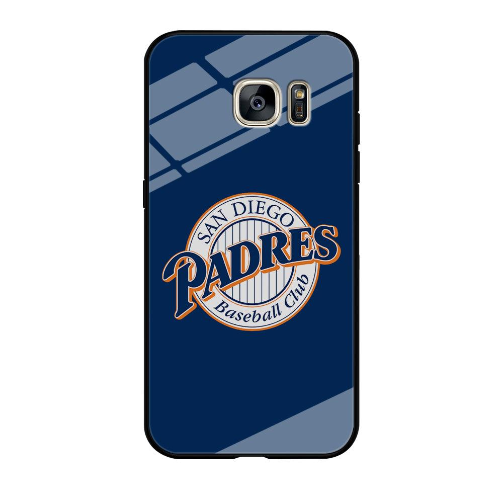Baseball San Diego Padres MLB 002 Samsung Galaxy S7 Edge Case-Tempered Glass Case-Xtracase