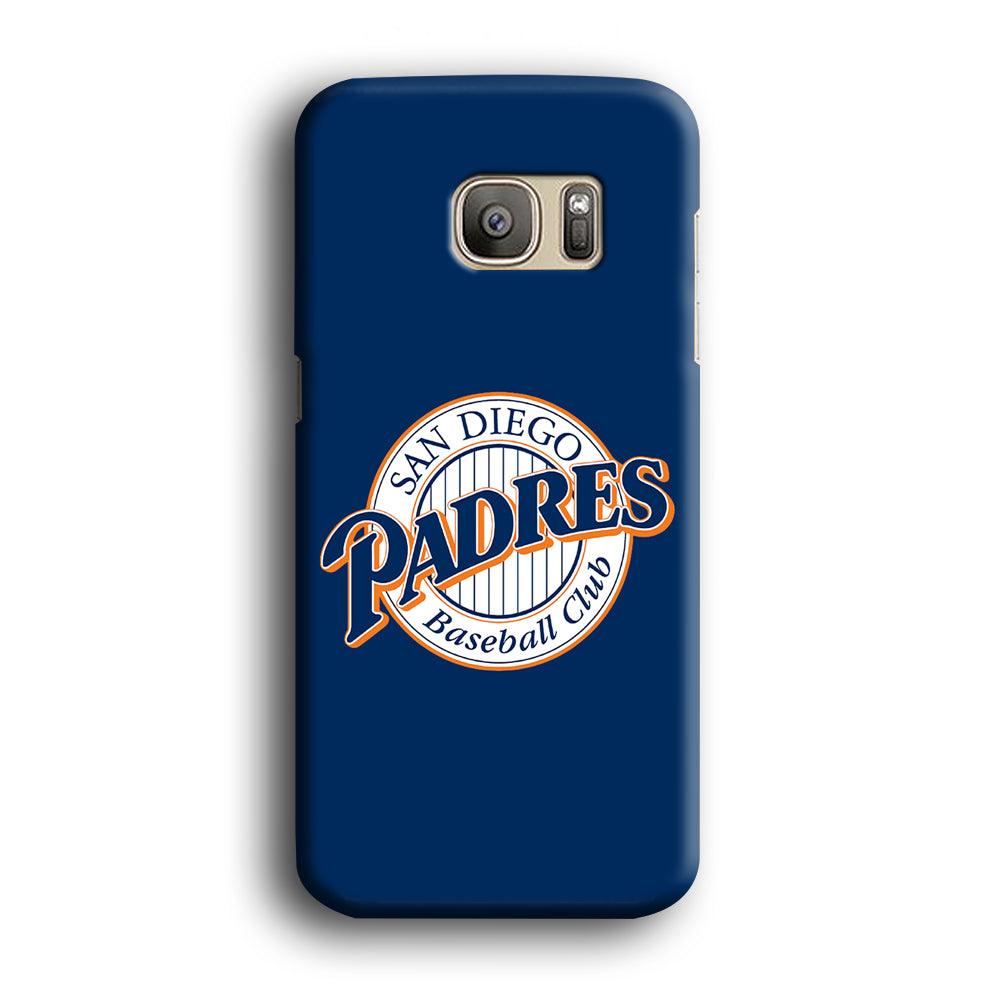 Baseball San Diego Padres MLB 002 Samsung Galaxy S7 Edge Case-Plastic / Full Wrap (3D Case)-Xtracase