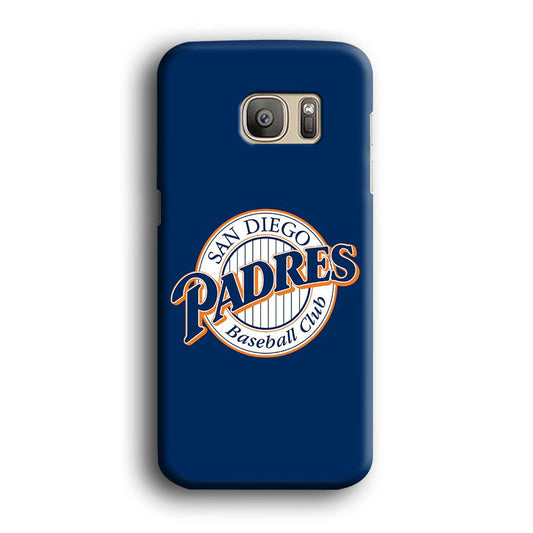 Baseball San Diego Padres MLB 002 Samsung Galaxy S7 Edge Case-Plastic / Full Wrap (3D Case)-Xtracase