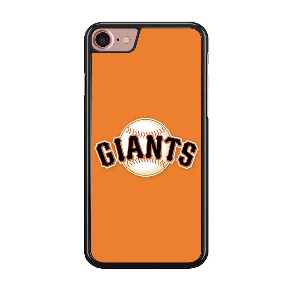 Baseball San Francisco Giants MLB 001 iPhone SE 2020 Case-Rubber / Black (2D Case)-Xtracase