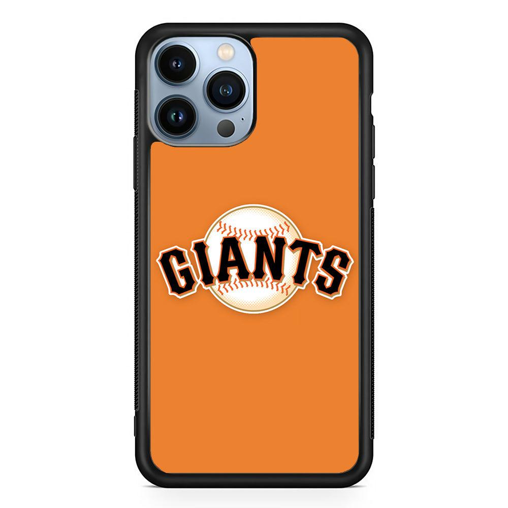 Baseball San Francisco Giants MLB 001 iPhone 13 Pro Max Case-Rubber / Black (2D Case)-Xtracase