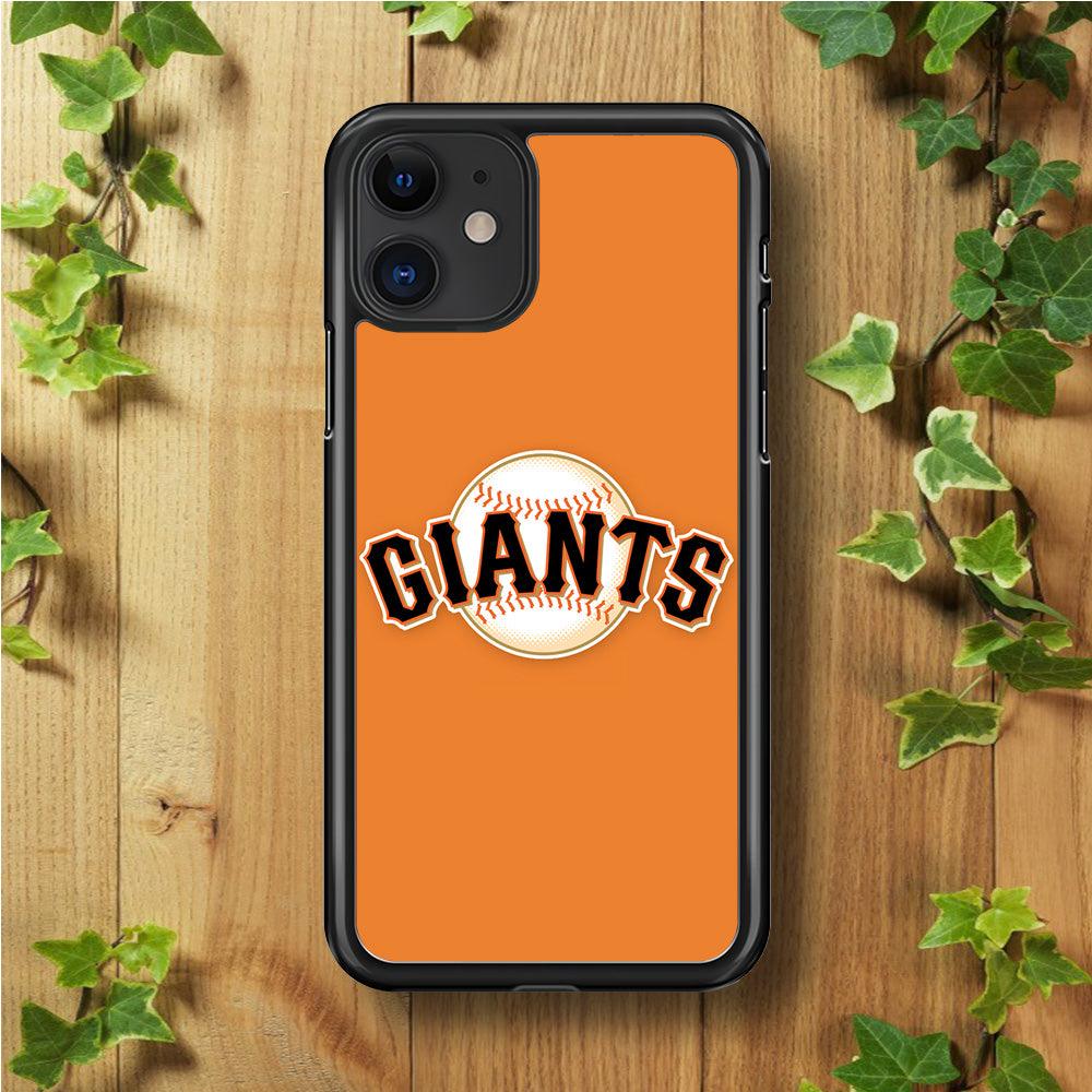 Baseball San Francisco Giants MLB 001 iphone 11 Case-Rubber / Black (2D Case)-Xtracase
