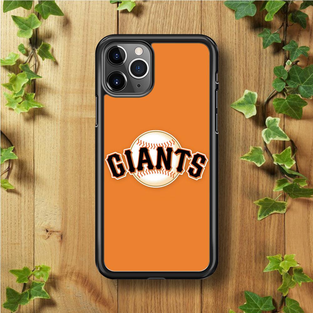 Baseball San Francisco Giants MLB 001 iPhone 11 Pro Max Case-Rubber / Black (2D Case)-Xtracase