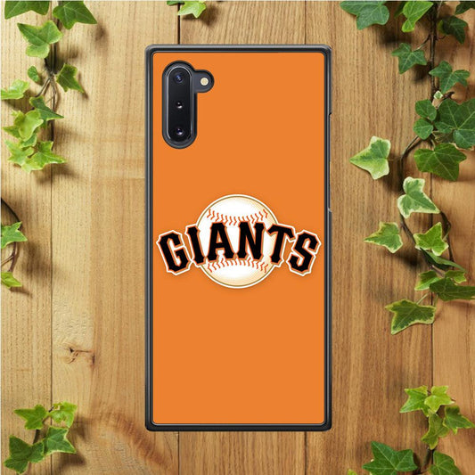 Baseball San Francisco Giants MLB 001 Samsung Galaxy Note 10 Case-Rubber / White (2D Case)-Xtracase