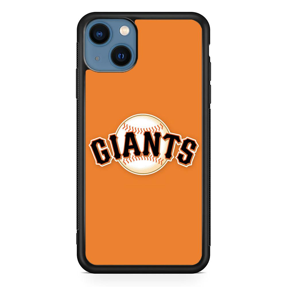 Baseball San Francisco Giants MLB 001 iPhone 13 Case-Rubber / Black (2D Case)-Xtracase