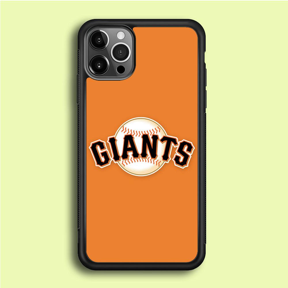 Baseball San Francisco Giants MLB 001 iPhone 12 Pro Max Case-Rubber / Black (2D Case)-Xtracase