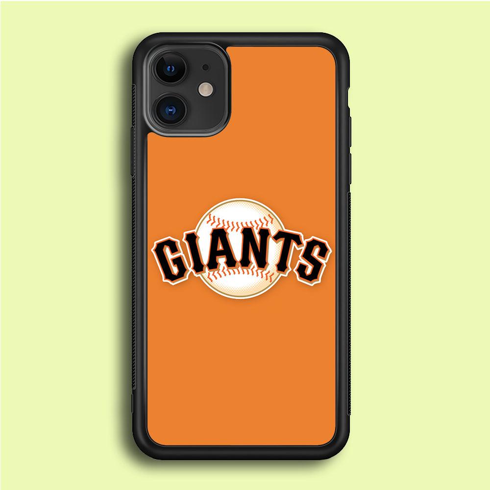 Baseball San Francisco Giants MLB 001 iPhone 12 Mini Case-Rubber / Black (2D Case)-Xtracase