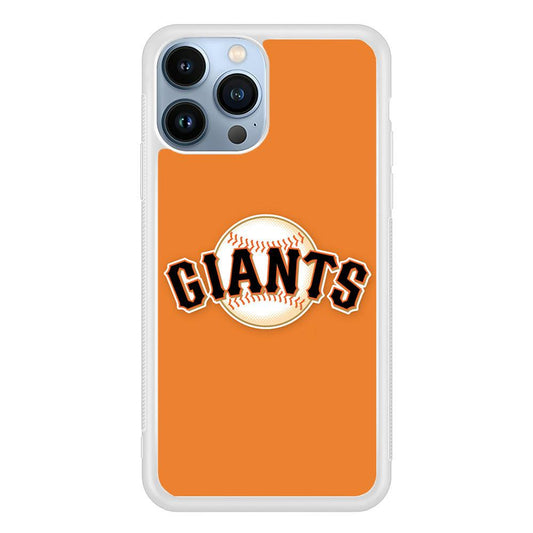 Baseball San Francisco Giants MLB 001 iPhone 13 Pro Max Case-Rubber / White (2D Case)-Xtracase