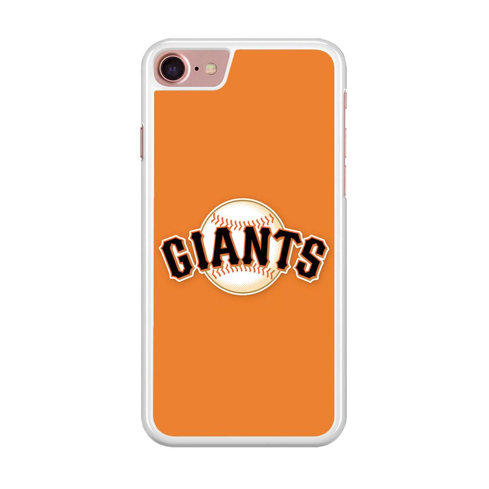 Baseball San Francisco Giants MLB 001 iPhone SE 2020 Case-Rubber / White (2D Case)-Xtracase