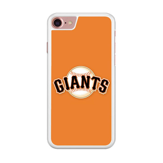 Baseball San Francisco Giants MLB 001 iPhone SE 2020 Case-Rubber / White (2D Case)-Xtracase
