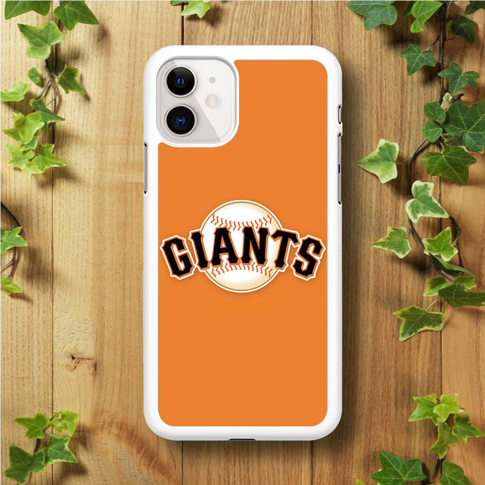 Baseball San Francisco Giants MLB 001 iphone 11 Case-Rubber / White (2D Case)-Xtracase