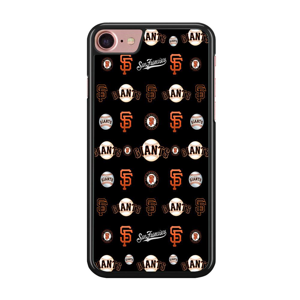 Baseball San Francisco Giants MLB 002 iPhone SE 2020 Case-Rubber / Black (2D Case)-Xtracase
